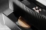 Komplett baderomspakke ADEL BLACK 120 cm – dobbelservant, Geberit, vegghengt toalett og Hansgrohe  